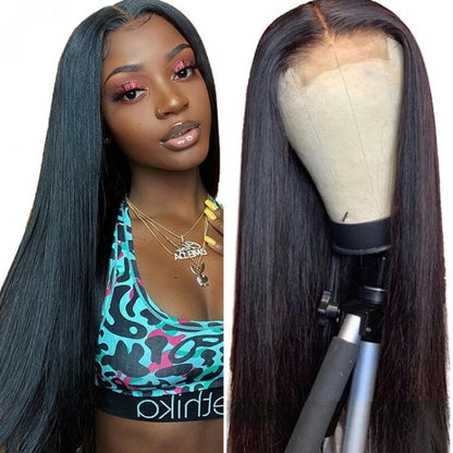 Ready to Wear Glueless Wig Straight 13x6 Transparent Lace Frontal Wig 30 34inches Human Hair Bone Straight 6x4 Lace Frontal Wigs