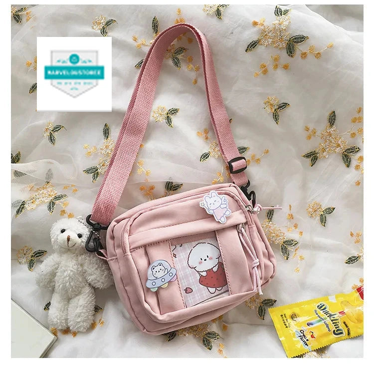 New Kawaii Bag Girls 2024 New JK Transparent Bag Small Crossbody Bag For Women Purses and Handbags Shoulder Bag Itabag Bolso