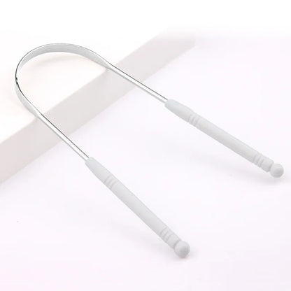 1PCS Stainless Steel Tongue Scraper Oral Tongue Cleaner Brush Tongue Toothbrush Oral Hygiene High Quality Tounge Scraper