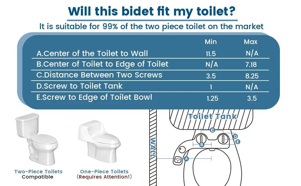 SAMODRA Non-Electric Bidet - Self Cleaning Dual Nozzle (Frontal and Rear Wash) Water Bidet Toilet Seat Attachment - MarvelouStoree