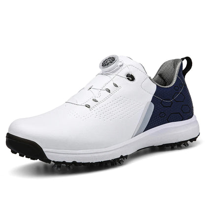 Men Professional Golf Shoes Spikes Golf Sneakers Black White Mens Golf Trainers Big Size Golf Shoes for Men