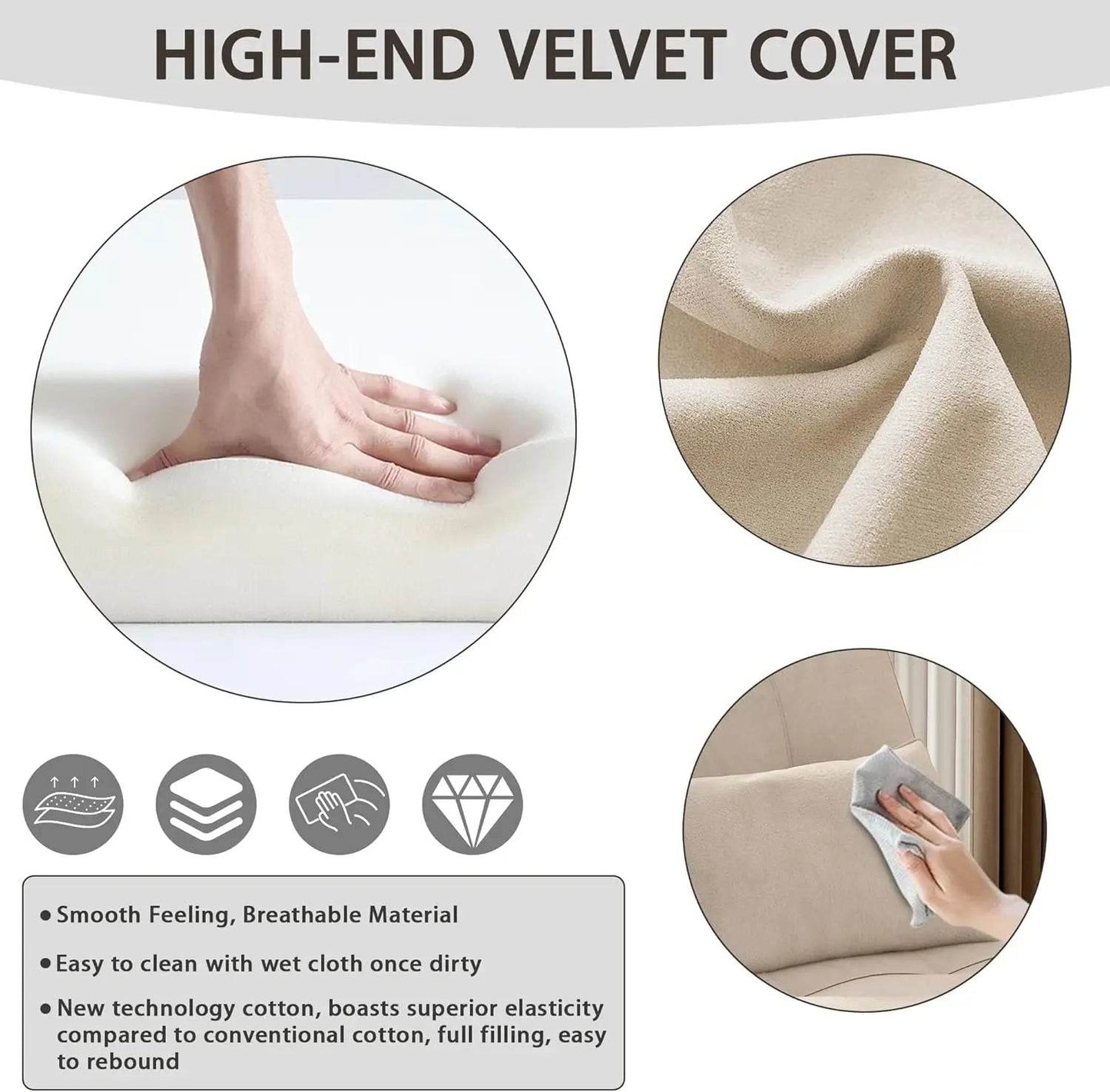 3 in 1 Sleeper Chair Bed, Modern Soft Velvet Pull Out Sofa Bed with Throw Pillow, Adjustable Backrest Sofa Sleeper for Single - MarvelouStoree