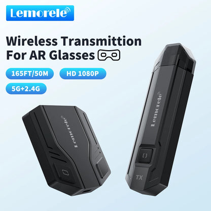 Lemorele P30 Wireless Transmission AR Glasses Converter Adapter HDMI Display for HDMI Portable Screen Steamdeck Various TV Boxe