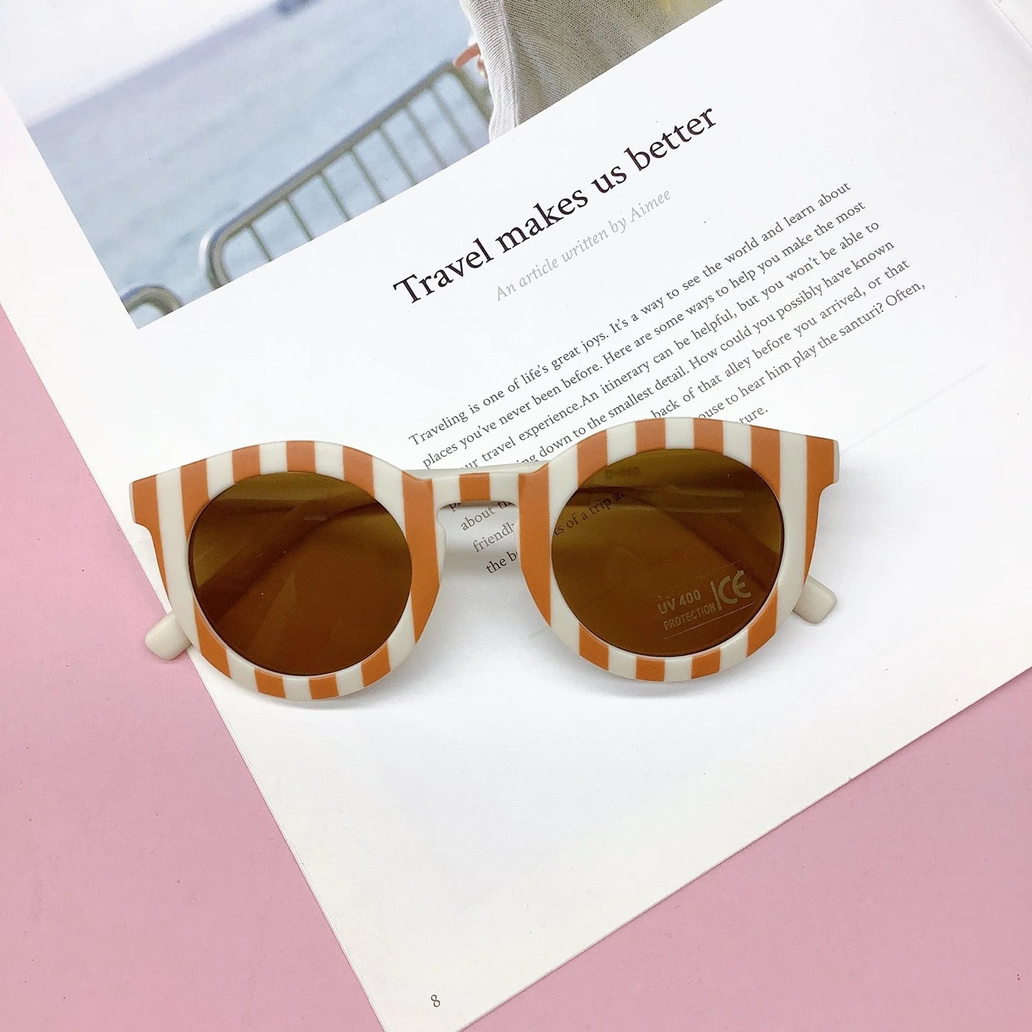 Individualized children's sunglasses fashion boys and girls checkerboard sunglasses baby anti-UV glasses tide