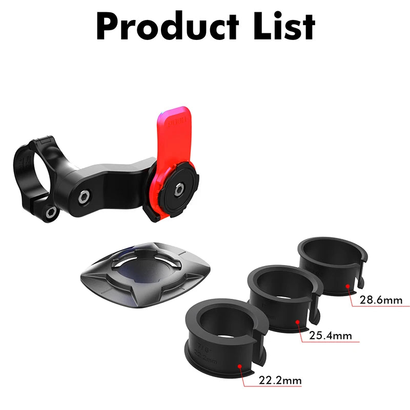 New Motorcycle Bike Phone Holder Shock-resistant MTB Bicycle Scooter Bike Handlebar Security Quick Lock Support Telephone Stand