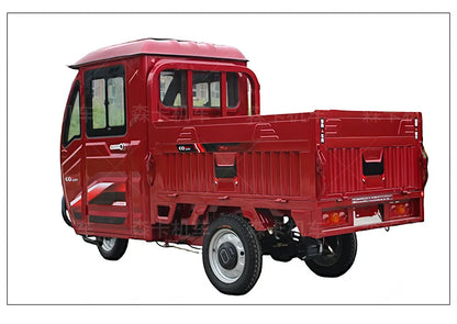 Semi-enclosed electric tricycle with shed, adult truck, farm truck, household battery car