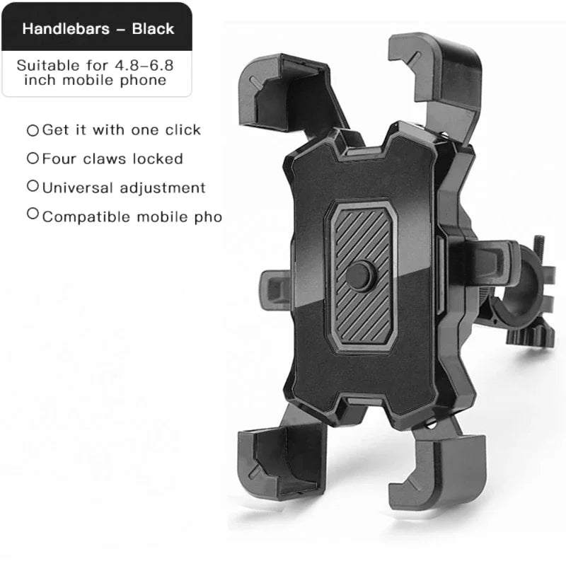 Bike Phone Holder Bicycle Mobile Cellphone Holder Easy Open Motorcycle Support Mount For iPhone Samsung Xiaomi Stand