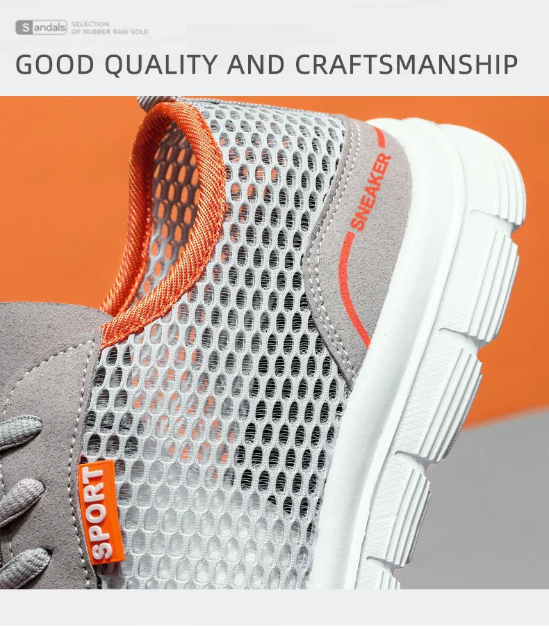 Men Sneakers Summer Mesh Running Shoes Lightweight and Breathable Sneakers For Men