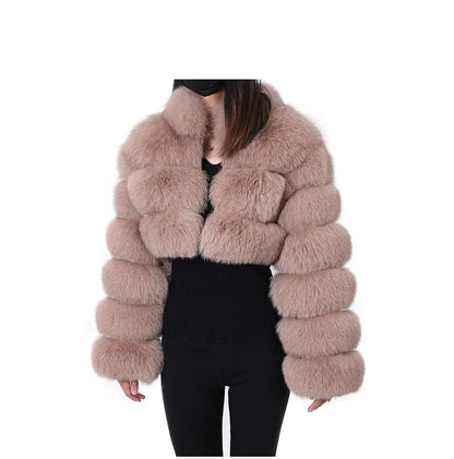 MAOMAOKONG 2023 Trend New Real Fur Coat Natural Fox Fur Women's Winter Coats Short Jackets Female Clothing Vests Fashion