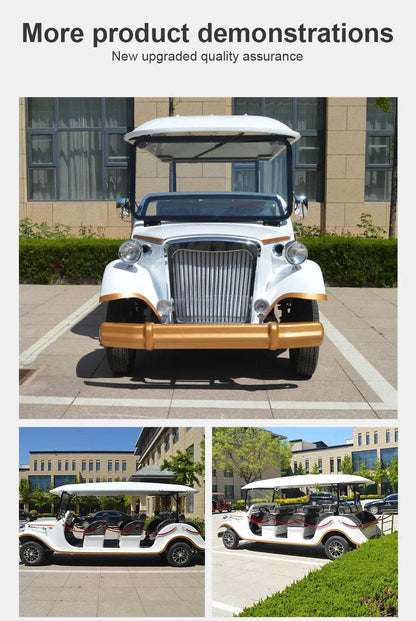 Travel Club Electric Lift Golf Cart Electric Golf Cart 4+2 Seats Electric Club Car With Door 5/8/11/14 Seats Classic Car - MarvelouStoree