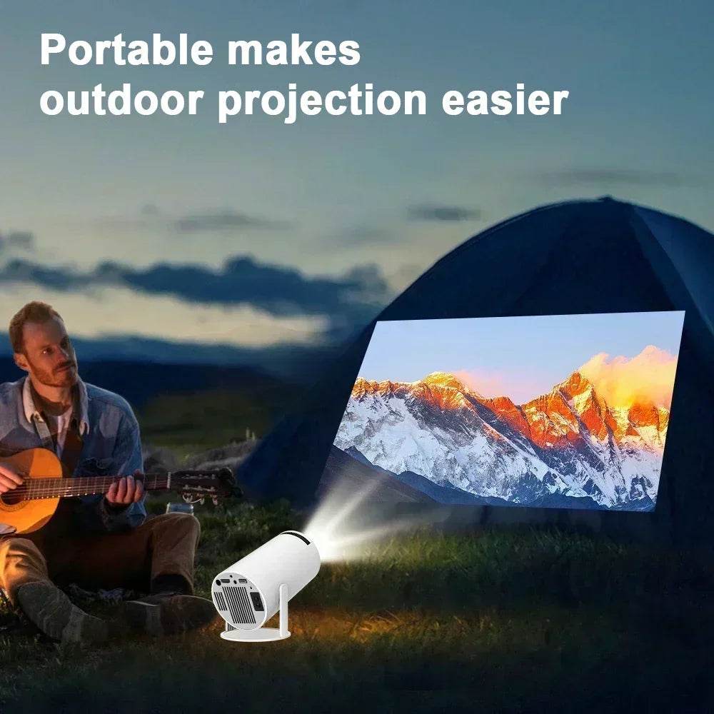 New 2024 4K Android 11 Dual Wifi6 200 ANSI All Winner H713 BT5.0 1080P 1280*720P Home Cinema Outdoor Portable Projetor - MarvelouStoree