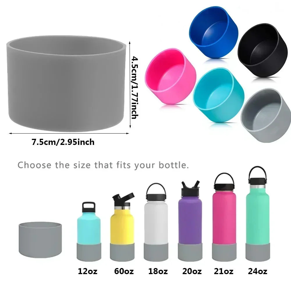 7.5/9cm Silicone Boot For 40oz  Coffee Tumbler Ice Flow Flip 32-40oz Bottle Cover Bottom Sleeve Cover