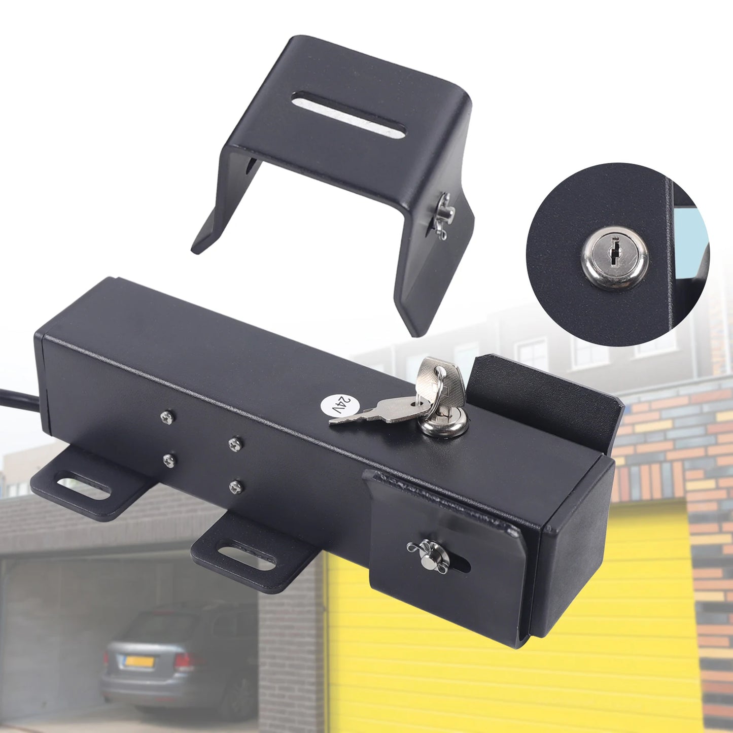 24V Electric Gate Latch Lock Anti-theft Electronic Lock Quick Unlock In 1 Second For Swing Gates Double Or Single Leaf