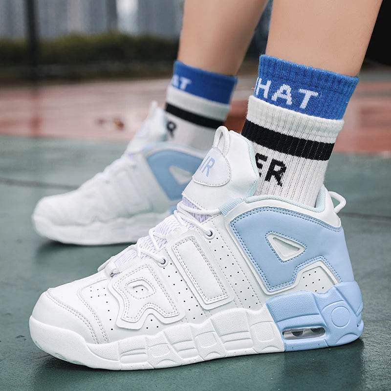 Men Basketball Shoes Running Shoes Men Sneakers Casual Sprots High Top Shoes Field Fashion Couple Tennis Shoes for Men and Women