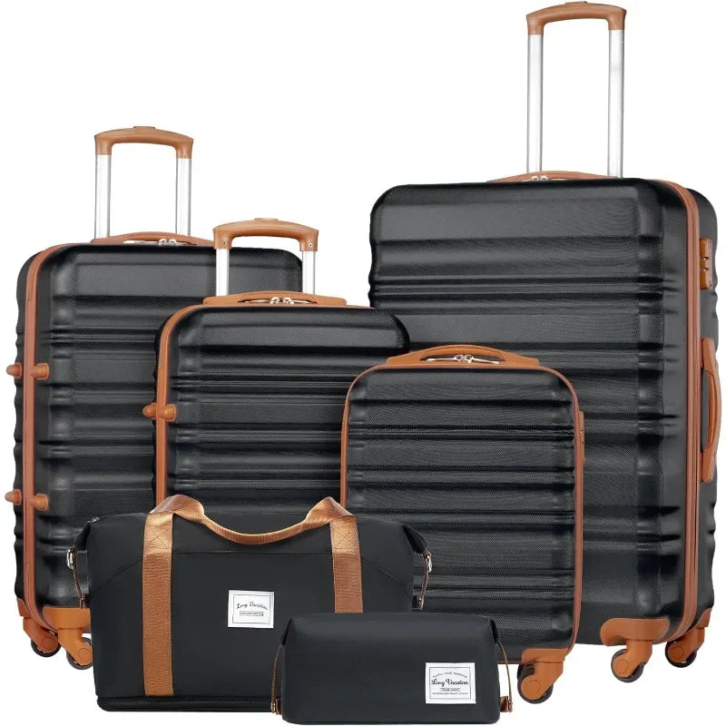 Luggage Set 4 Piece Luggage Set ABS hardshell TSA Lock Spinner Wheels Luggage Carry on Suitcase