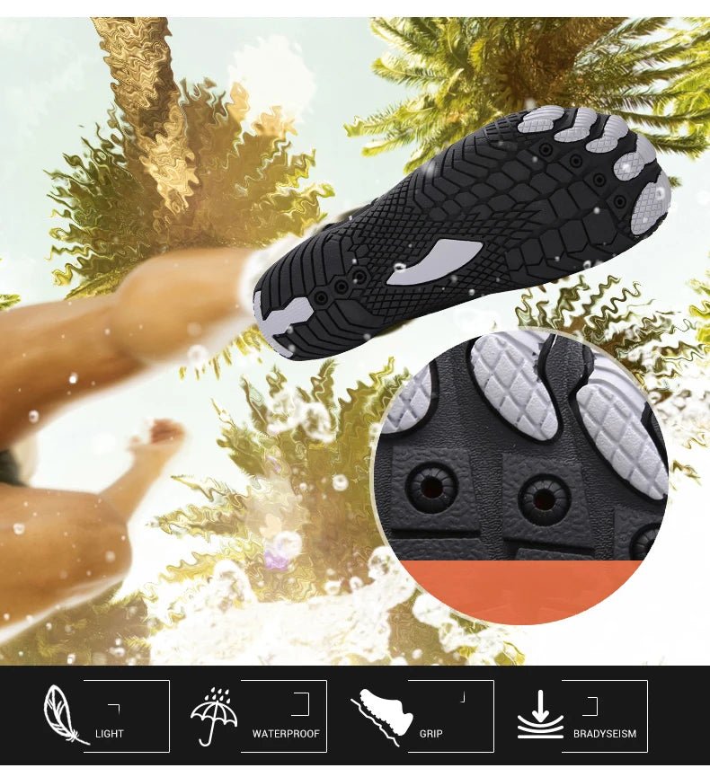 Wading Shoes Man Water Sneakers Swimming Beach Quick-Dry Wading Footwear Outdoor Upstream Shoes Breathable Barefoot Sandals