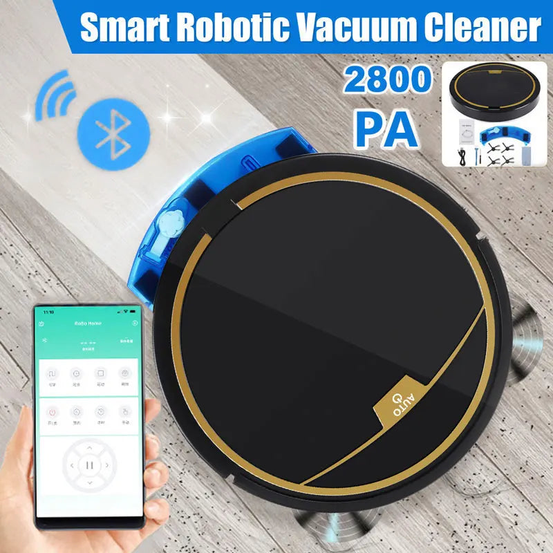 Vacuum Cleaner Robot Smart 2800PA Remote Control Wireless Auto Cleaning Machine Floor Sweeping Wet Dry Vacuum Cleaner  For Home