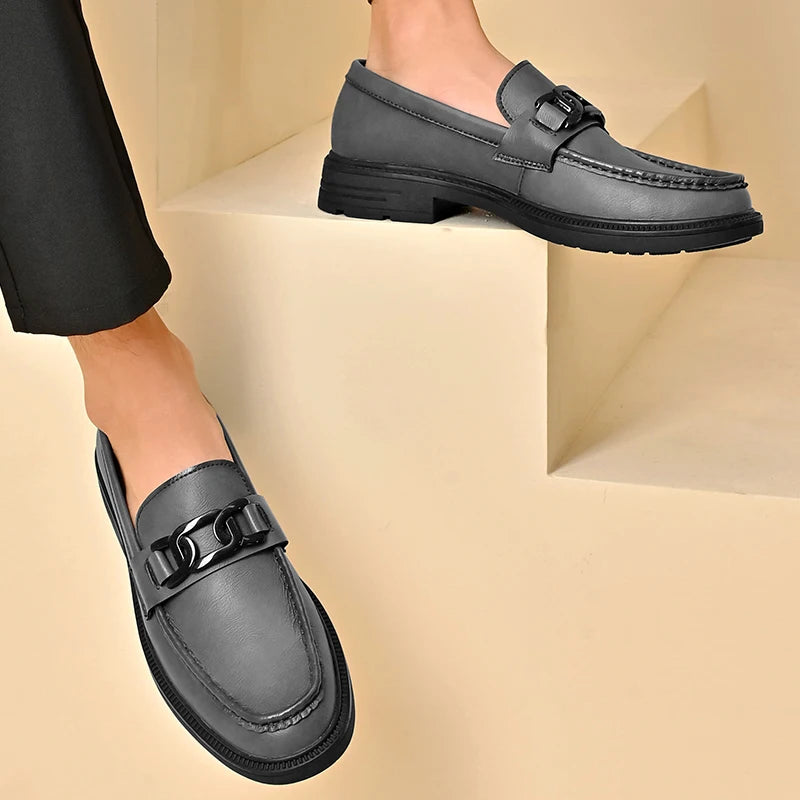 Handmade Casual Loafers Breathable Male Driving Flats Hot Sale Man Platform Business Shoes Genuine Leather Men's Slip on Shoes