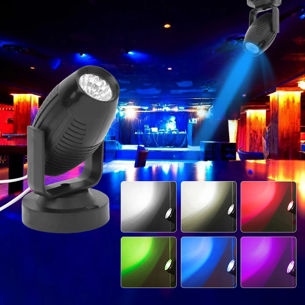 Mini LED DJ Stage Lights Mini RGB Sound Activated Rotating Disco Party Magic Ball Projector Lamp Home Car Atmosphere Christmas