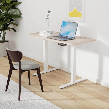 48 x 24 Inches Height Adjustable Stand up Desk, Sit Stand Home Office Desk, Computer Desk, Maple - MarvelouStoree