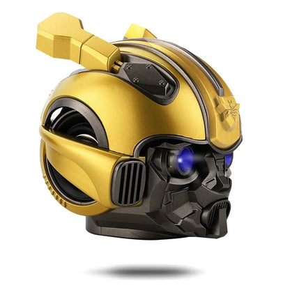 Best Boy Gift!  Transformers Bumblebee Helmet Wireless Bluetooth 5.0 Speaker With Fm Radio Support Usb Mp3 TF for Kids