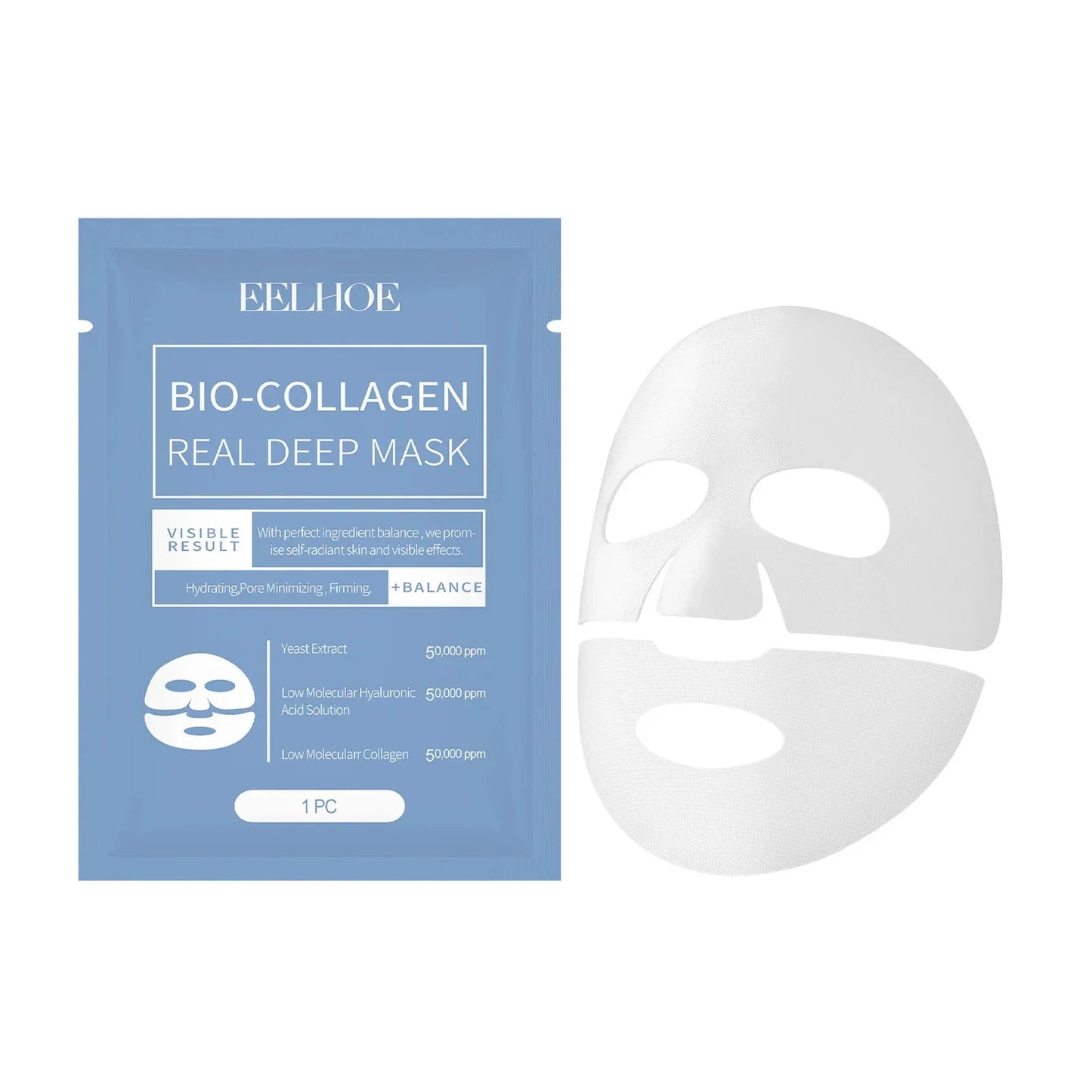 Collagen Anti Wrinkle Facial Mask Fade Face Fine Line Lift Firm Skin Anti-Aging Moisturizing Brighten Skin Care Korean Cosmetics