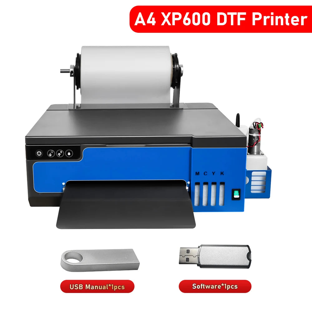 A3 XP600 DTF Printer Direct to Film Transfer Printing Machine impresora dtf a3 with Roll Feeder T shirt Printer For all Textile