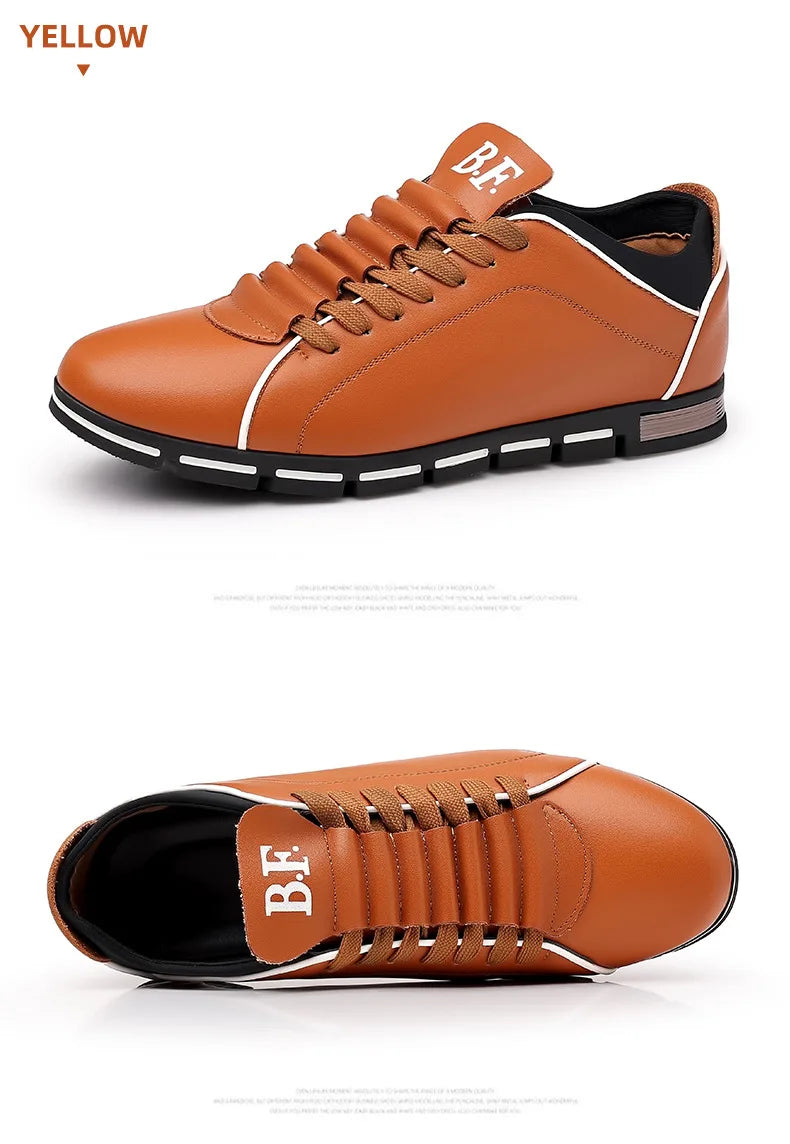 Luxury Man Casual Leather Shoes Spring Autumn New Fashion Leather Shoes British Style Men's Business Shoes Flat Working Footwear