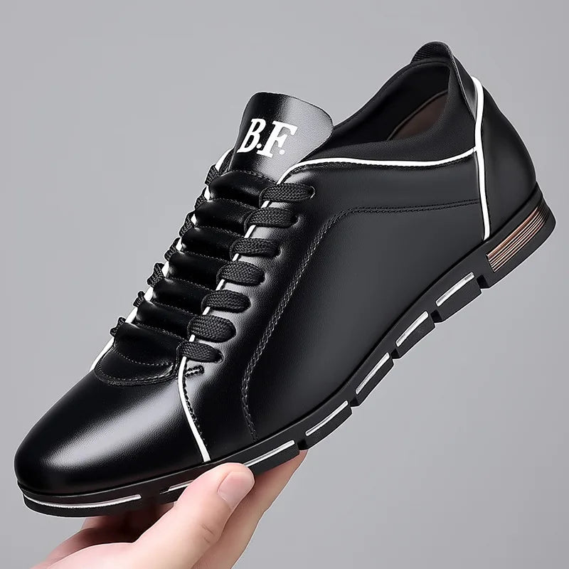 Luxury Man Casual Leather Shoes Spring Autumn New Fashion Leather Shoes British Style Men's Business Shoes Flat Working Footwear