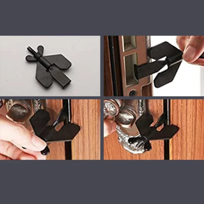 Portable Door Lock - Travel Hotel Lock, Privacy Door Lock for Any Doors, Anti-Theft Door Stopper for Home Security