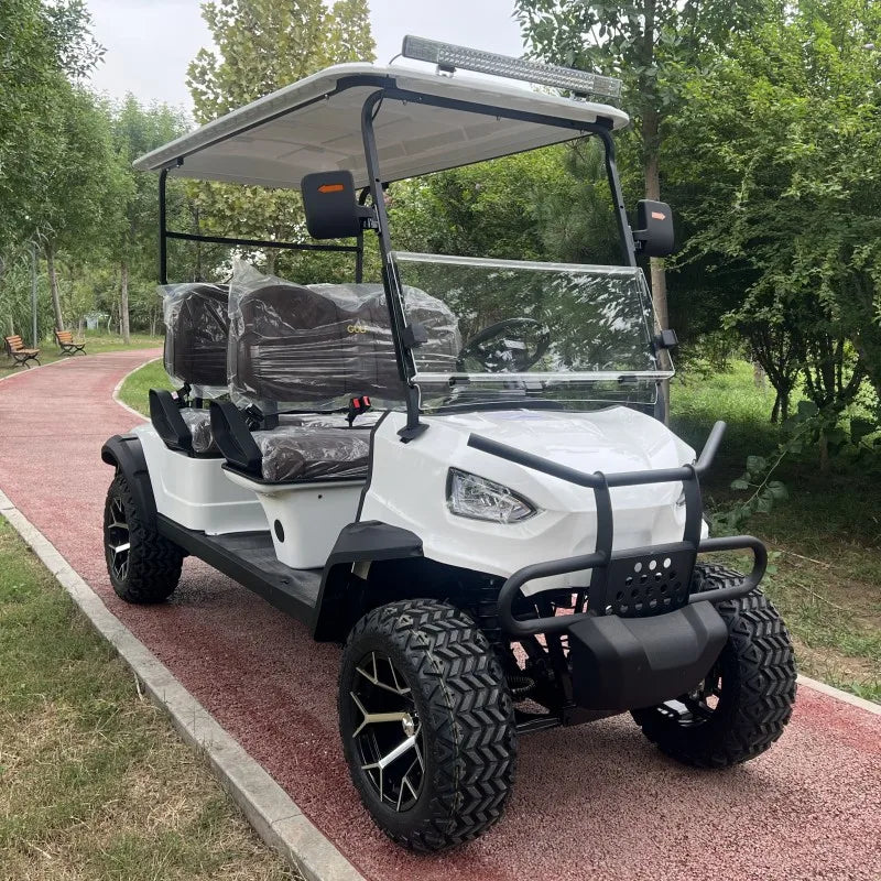 2023 New Tourist Golf Carts Four-Whee 4 Seat 48V 72V Vehicle Street Legal Electric Golf Cart 6 Seater Lithium Battery Golf Car