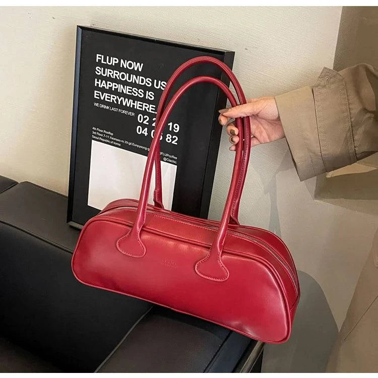 Advanced Sense Retro Pu Zipper Ladies Shoulder Bags Trend 2024 Light Luxury Hot Sale Bags for Women New Bolsas Femininas