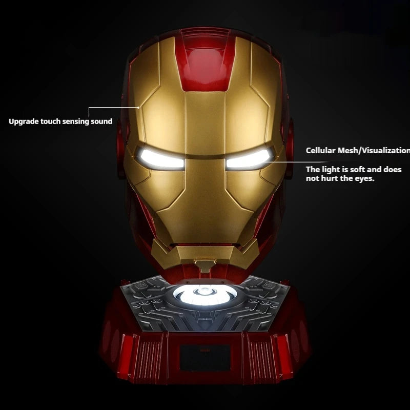 2024 New 1:1 Collection Iron Man Mk5 Helmet Black Gold Black Silver Touch Luminous Cool Handsome Helmet Halloween Birthday Gift