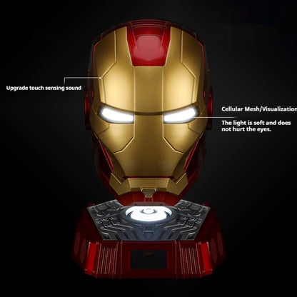 2024 New 1:1 Collection Iron Man Mk5 Helmet Black Gold Black Silver Touch Luminous Cool Handsome Helmet Halloween Birthday Gift