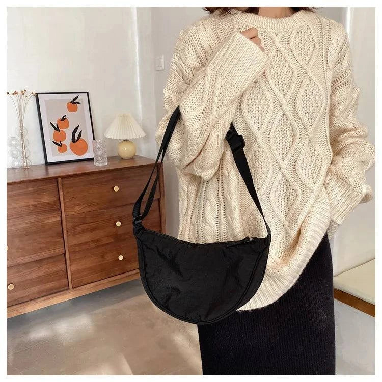 Casual Nylon Hobos Crossbody Bag for Women Designer Shoulder Bags Large Capacity Tote Lady Travel Shopper Bag Female Purses 2024