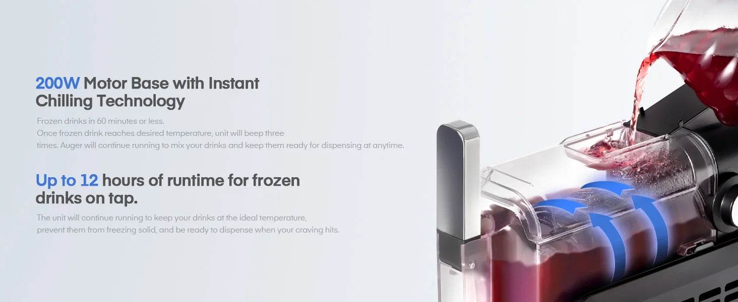 Machine with Quick-freeze Technology, Drink & Slushy Machine - MarvelouStoree