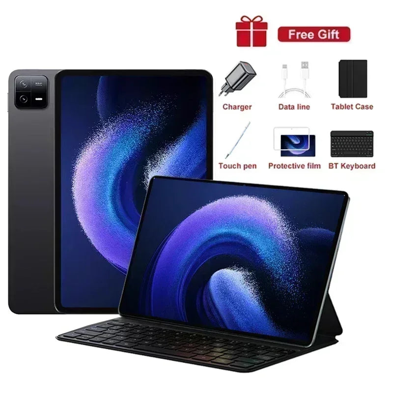 2024 Global Version Original Pad 6 Pro Tablet 11inch HD 4K Android 13 16GB+1T 10000mAh 5G Dual SIM Phone Call WIFI Mi Tablet PC