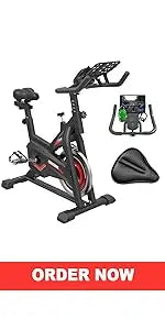 Exercise Bike for Home Indoor Cycling Bike for Home Cardio Gym,Workout Bike with Ipad Mount & LCD Monitor,Silent Belt Drive