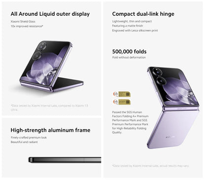 World Premiere Global Version Xiaomi MIX Flip Foldable 4.01" Outer Display 12GB 512GB Snapdragon 8 Gen 3 Leica 50MP Camera Mi