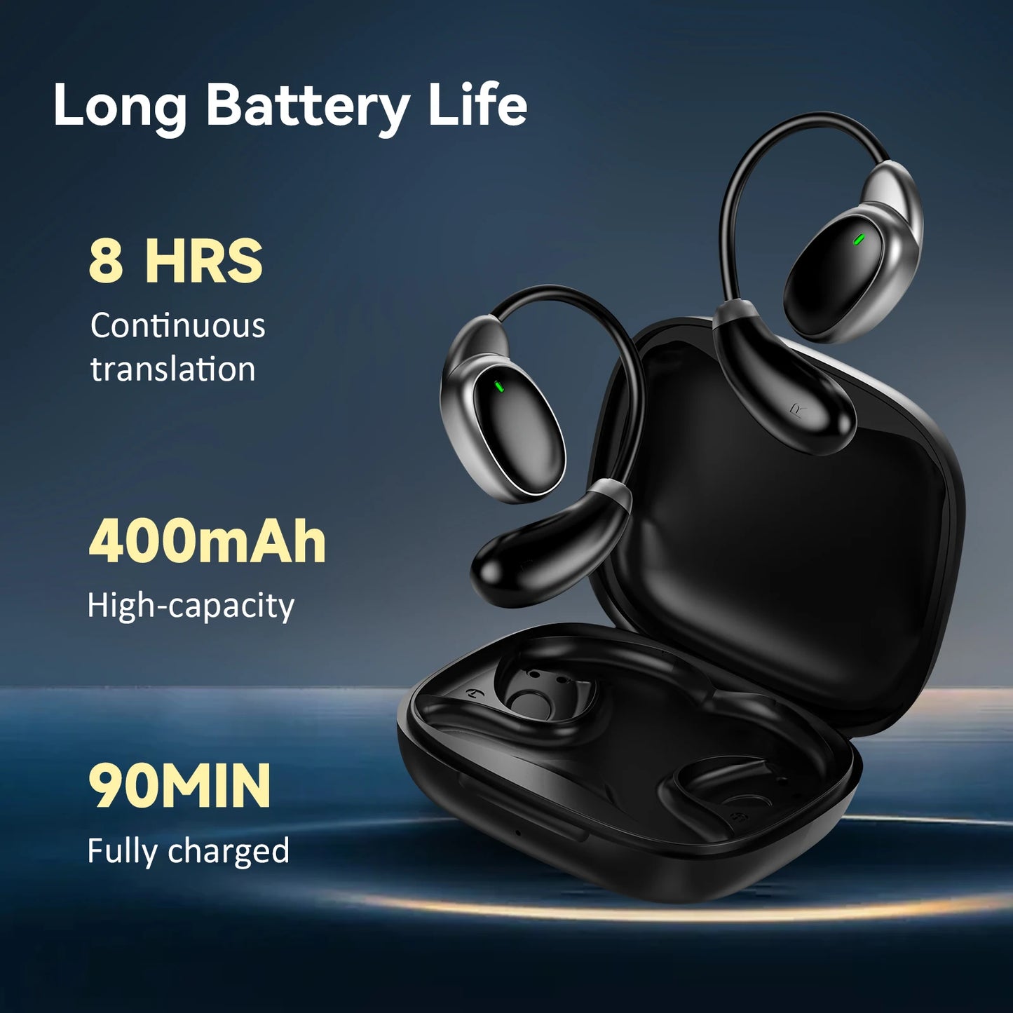 V18 Language Translator Earbuds 150 Languages High Accuracy Smart Wireless Instant Translator Device Portable BT Earphones