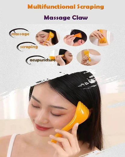 Five-claw Head Massager Scalp Gua Sha Stick for Body Neck Leg Visage Massage Meridian Comb Acupuncture Point Press Massage Tool - MarvelouStoree