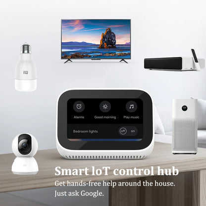 Global Version Xiaomi Mi Smart Clock AI Touch Screen Display Speaker Bluetooth 5.0 Alarm Clock WiFi Connection Ok Google Control