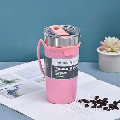 550ML 304 Stainless Steel Portable Double-layer Insulation Cup Household Water Cup Four Seasons Universal Easy Cleaning