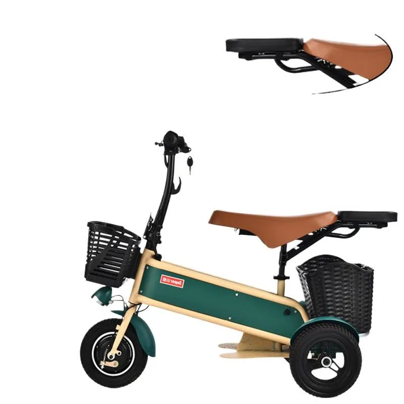 전기 세발 자전거 10 Inch Mini Household Scooter Foldable Adult Universal Fashion Electric Tricycle