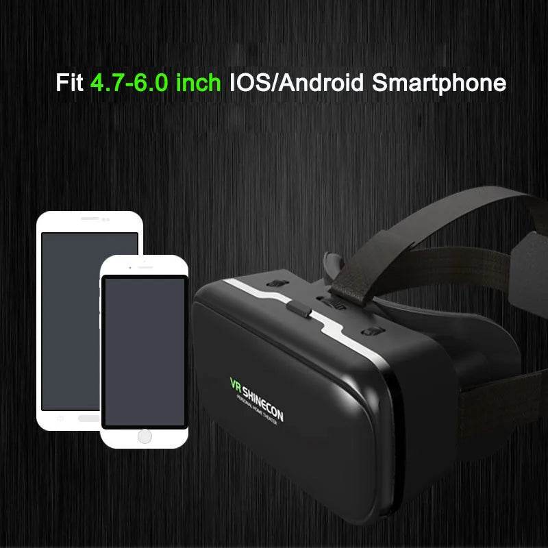 VR Shinecon 10.0 Helmet 3D Glasses Virtual Reality Casque For Smartphone Smart Phone Goggles Headset Viar Video Game Binoculars - MarvelouStoree