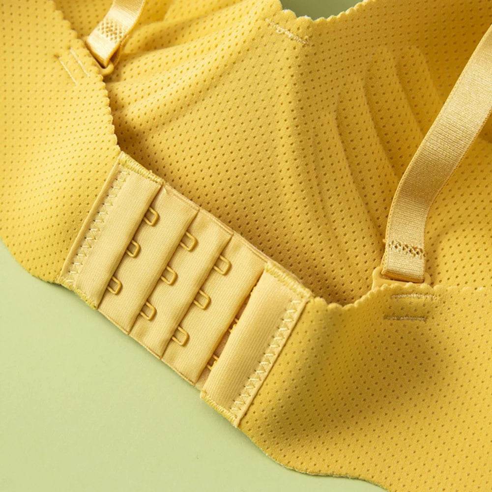 Female Gather Removable Shoulder Strap Solid Color Wireless Lingerie One-pieces Sexy Bras Push Up Seamless Underwear for Women - MarvelouStoree