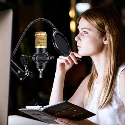 BM800 V8 Sound Card Set Professional Audio Condenser Mic Studio Singing Microphone for Karaoke Podcast Recording Live Streaming