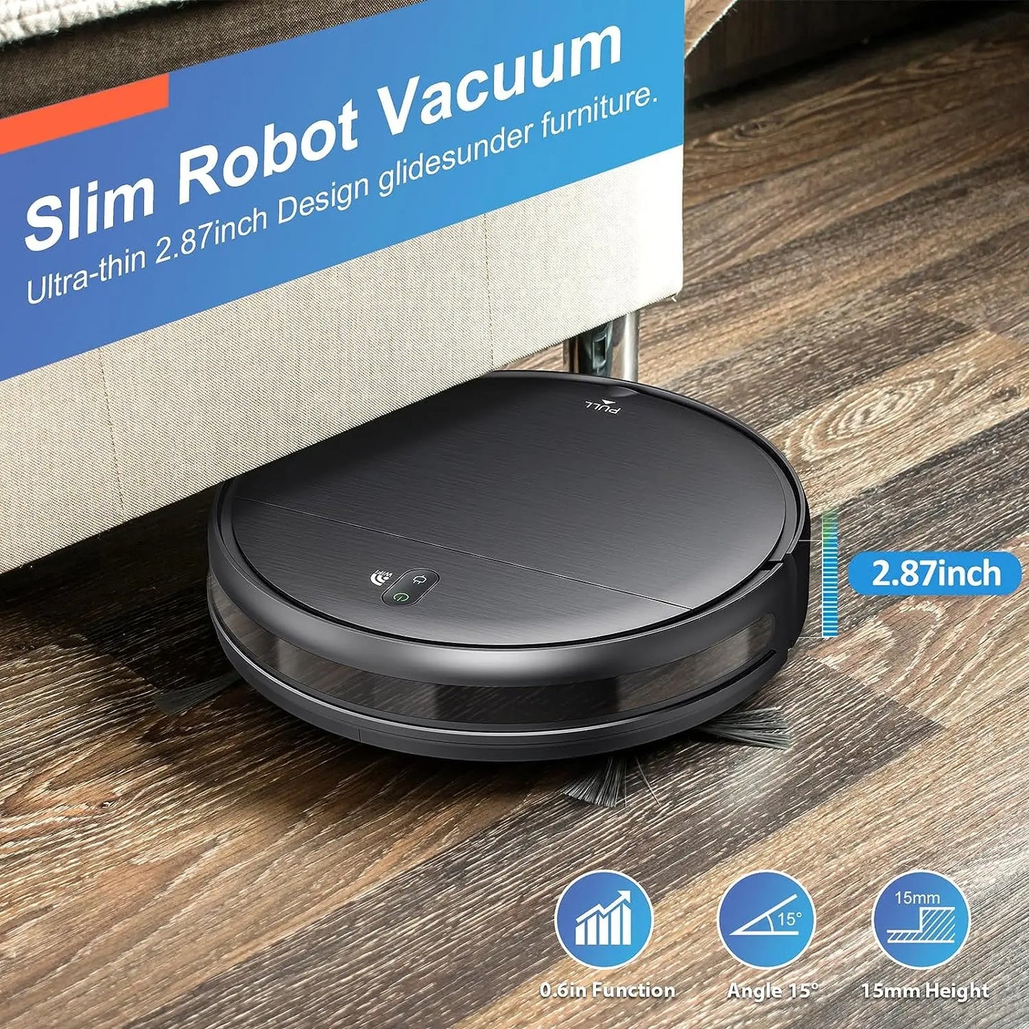 MAMNV BR151 Robot Vacuum Cleaner 4500Pa Smart Home Sweeper Cleaning Machine For Home Carpet Cleaning Pet Hair Wifi APP Alexa