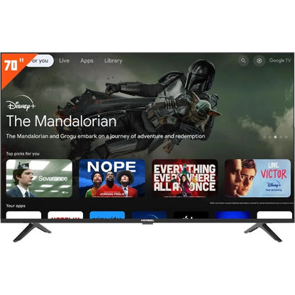 70-Inch 4K LED Smart TV with Google TV, Google Play and Chromecast Built-in, HDR 10, Dolby Audio, Voice Remote