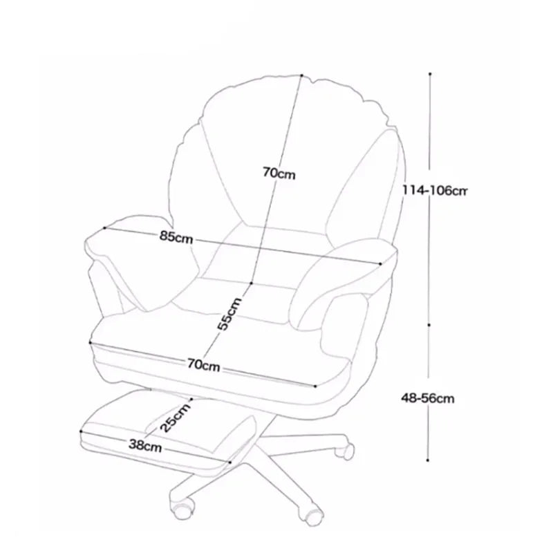 Unique Office Chair Cushion Small Apartment Work Swivel Gaming Chair Cute Modern Chaises De Bureau Home Furniture